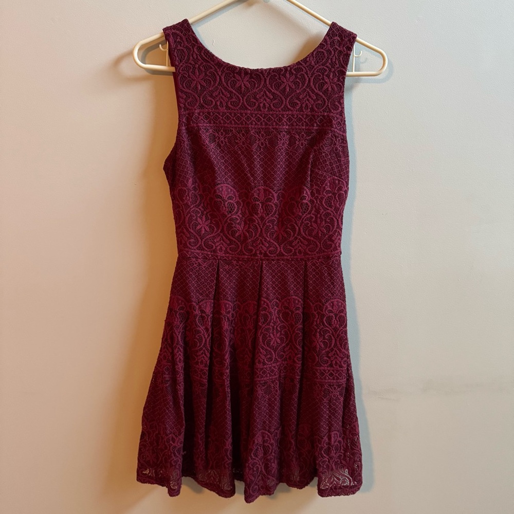 B Darlin Maroon Dress